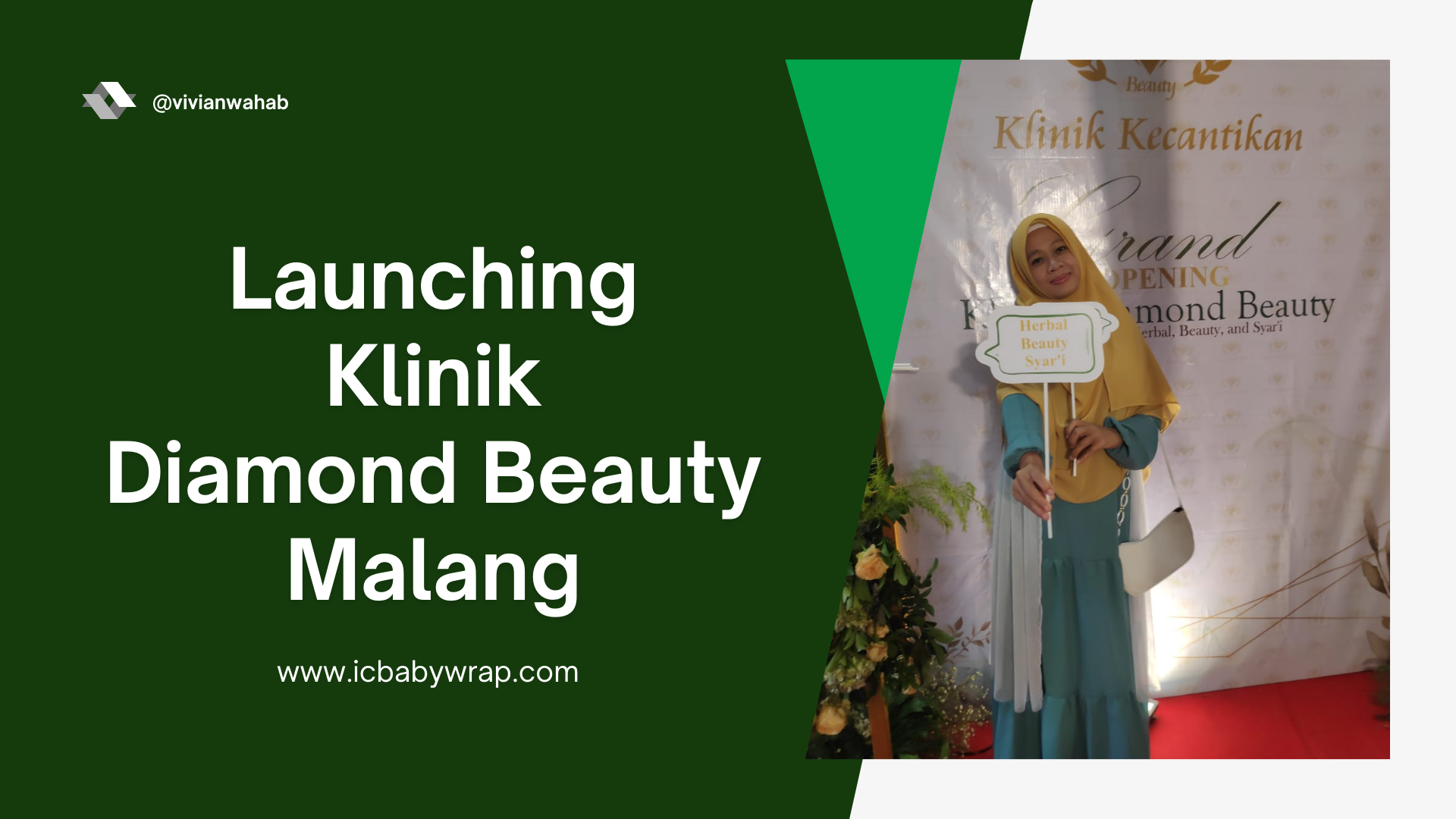 Vivi Launching Klinik Diamond Beauty Malang